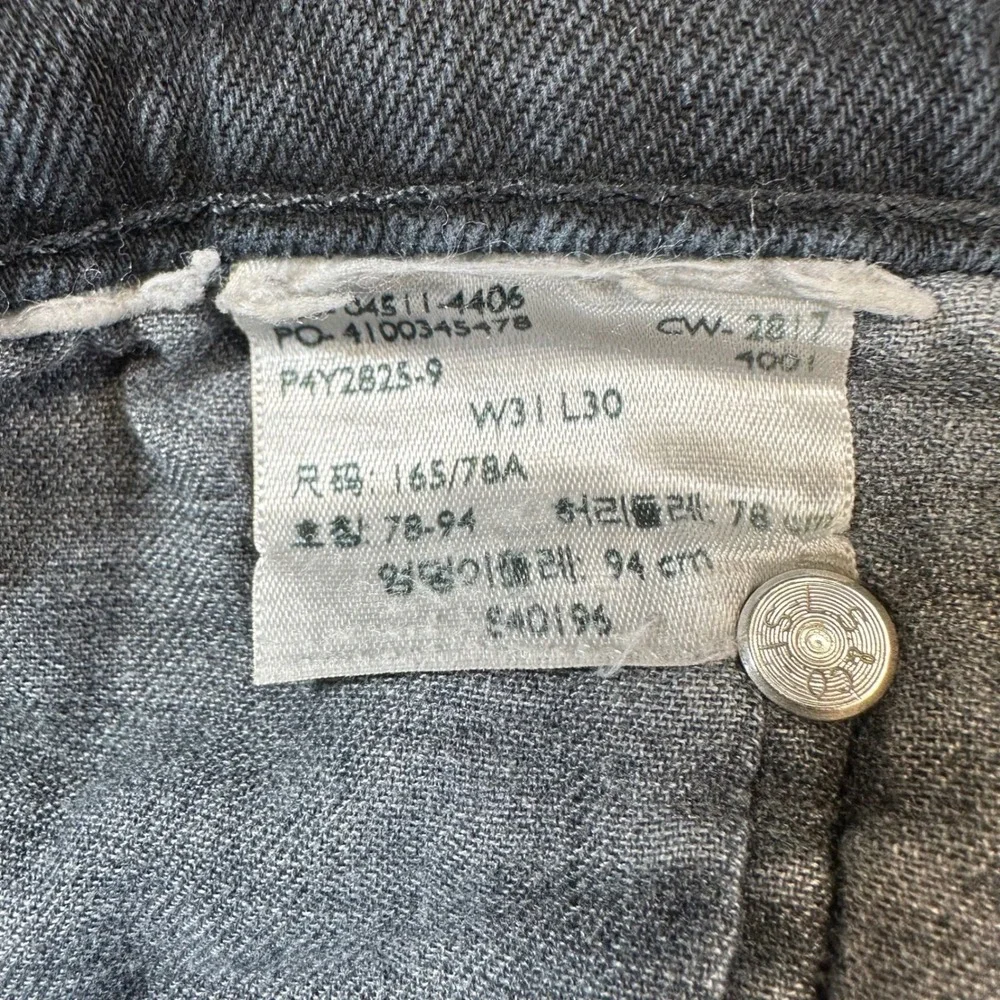 Levi's 511 Slim Fit Jeans Men's Size 31x30 Black Denim Pants
